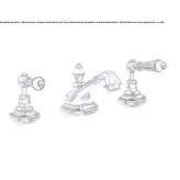 Washbasin tap with individual rosettes Cesme