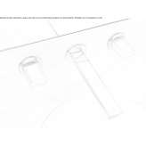 3-hole wall-mounted washbasin tap Oakes
