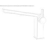 Single-lever countertop washbasin tap Nyrsko