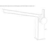 Single-lever countertop washbasin tap Nyrsko