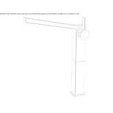 Single-lever countertop washbasin tap Nyrsko
