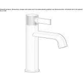 Metal countertop washbasin tap, 1-hole Ballarat