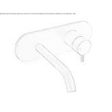 Wall-mounted washbasin tap made of stainless steel Sadowie