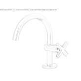 1-hole countertop washbasin tap Mariabe