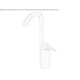 Countertop washbasin tap made of stainless steel with adjustable spout Krokees