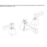 3-hole brass countertop washbasin faucet Yabucoa