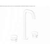 3-hole stainless steel washbasin tap Janos