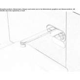 Wall-mounted washbasin tap with plate Oronz