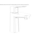 Single-lever countertop washbasin tap Vannes