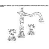 3-hole countertop washbasin tap with single rosettes Bear