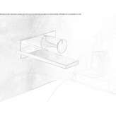 Wall-mounted washbasin tap with plate Sarafovo