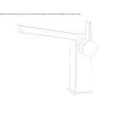 Single-lever countertop washbasin tap Nyrsko