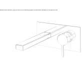 2-hole wall-mounted washbasin tap Nyrsko