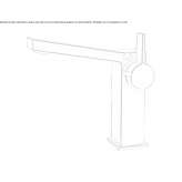 Single-lever countertop washbasin tap without waste Nyrsko