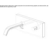 Electronic wall-mounted washbasin faucet with aerator Byram