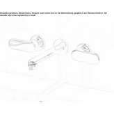 3-hole wall-mounted washbasin tap Oronz