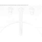 3-hole wall-mounted washbasin tap Vinarice