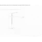 1-hole, brass countertop washbasin faucet Lutz