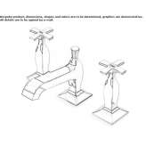 Bateria umywalkowa nablatowa 3-otworowa z perlatorem Zamostea