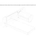 Contemporary stainless steel wall mounted basin tap with plate Sarafovo
