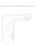 Infrared countertop washbasin faucet Rice