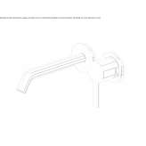 Brass wall-mounted washbasin tap with aerator Bobitz