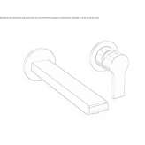 Single-lever wall-mounted washbasin faucet Ardud