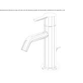 Single-lever brass countertop washbasin tap Bobitz