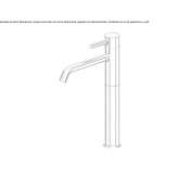 Single-lever countertop washbasin tap with aerator Byram