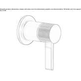 Single-hole wall-mounted washbasin tap in chrome-plated brass Ballarat