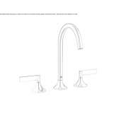 3-hole countertop washbasin tap Niherne