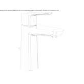 Countertop washbasin tap Vannes