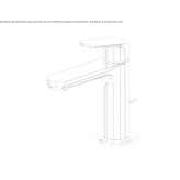 Brass countertop washbasin tap with aerator Carupano