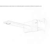 Wall-mounted washbasin tap made of stainless steel Mauer