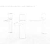 Countertop washbasin tap made of brass Alfdorf
