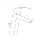 Single-lever countertop washbasin tap with temperature limiter Reyhanli