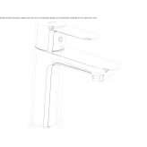 Countertop washbasin tap Noank