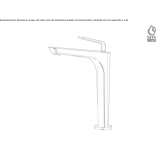 Washbasin tap without waste Chichica