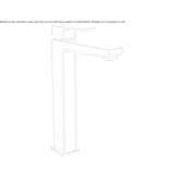 Single-lever countertop washbasin tap Valthe