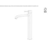 Countertop Tall washbasin tap made of stainless steel Avella