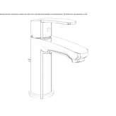 Single-lever countertop washbasin tap Lattes