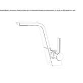 Single-lever countertop washbasin tap Zadzim