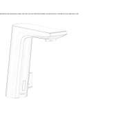 Infrared countertop washbasin faucet Coates