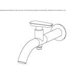 Wall-mounted washbasin tap Ibipora