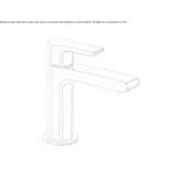 Single-lever washbasin tap Ardud