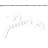 3-hole brass washbasin tap with aerator Lassee