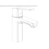 Single-lever countertop washbasin tap Lattes