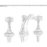 3-hole countertop washbasin tap Sanka