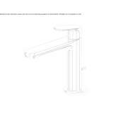 Brass countertop washbasin tap with aerator Carupano