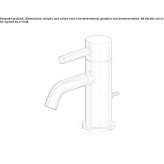 Single-lever countertop washbasin tap with aerator Byram